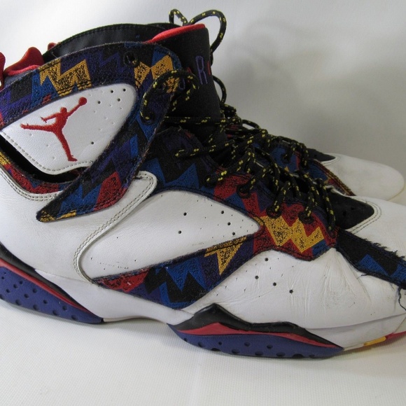 Nike Air Jordan VII 7 Sz 12 White Sport C2A B11 main image 2
